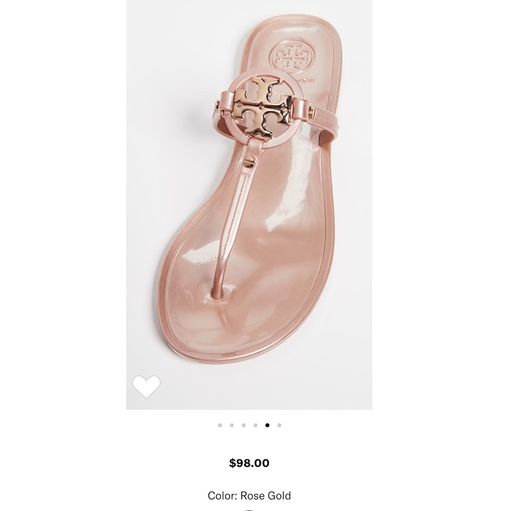 Tory Burch Mink Miller Flat. Rose gold. NWOT